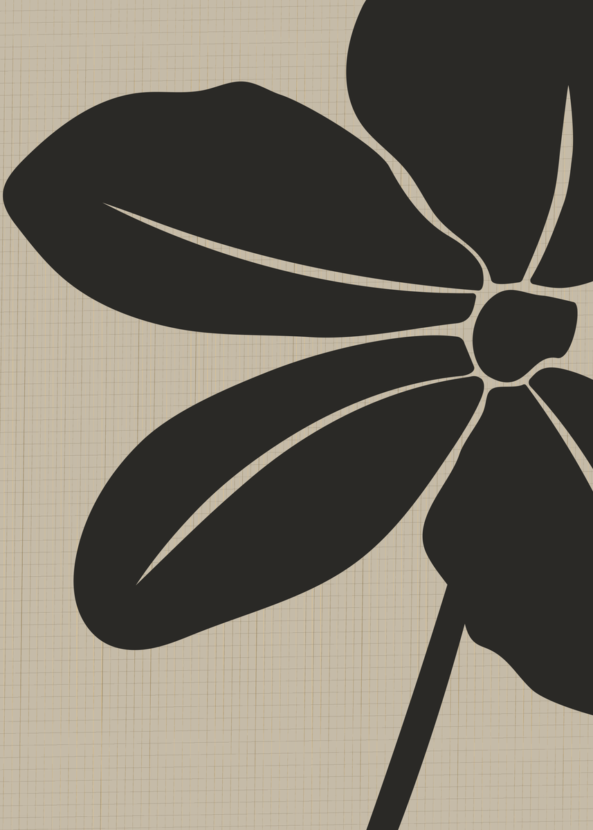 yisual - Poster - Elegant Flower Beige