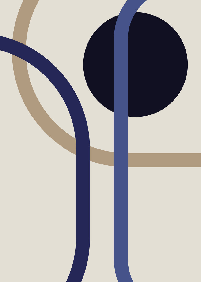 Poster - Calm Passage Blue