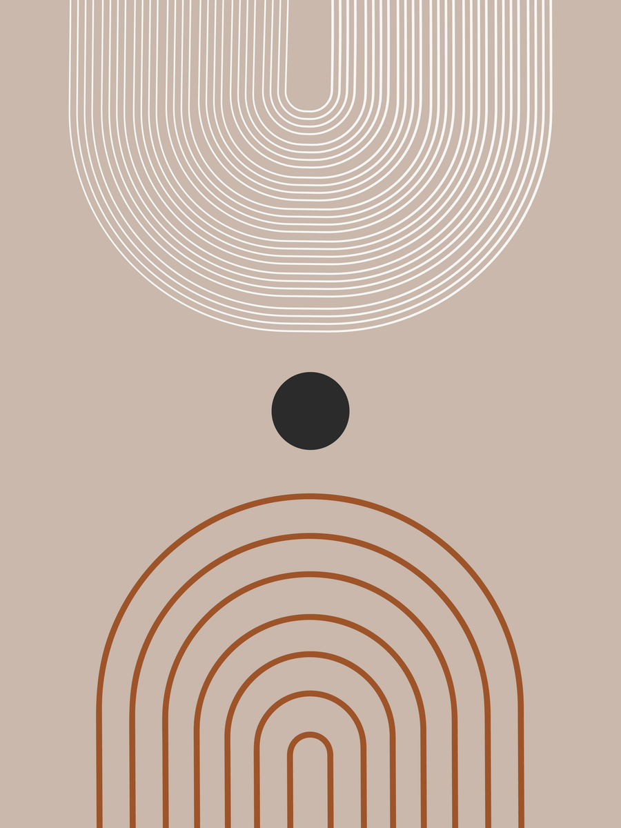 yisual - Poster - Curved Harmony Brown
