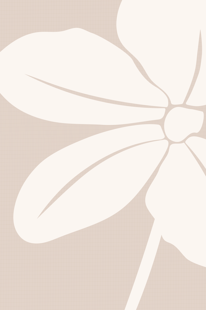 yisual - Poster - Elegant Flower Off White