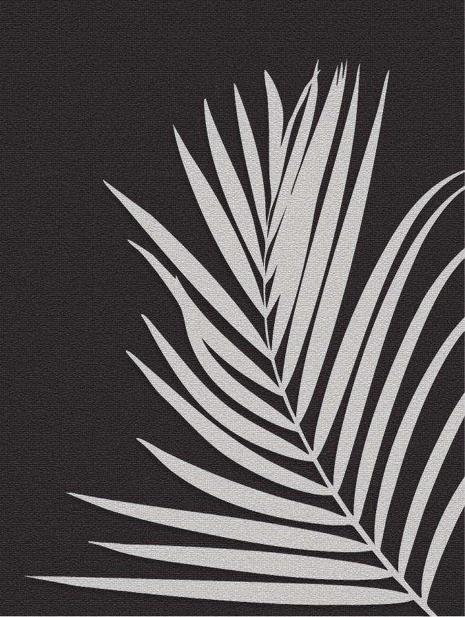 yisual - Poster - Tropical Simplicity Charcoal