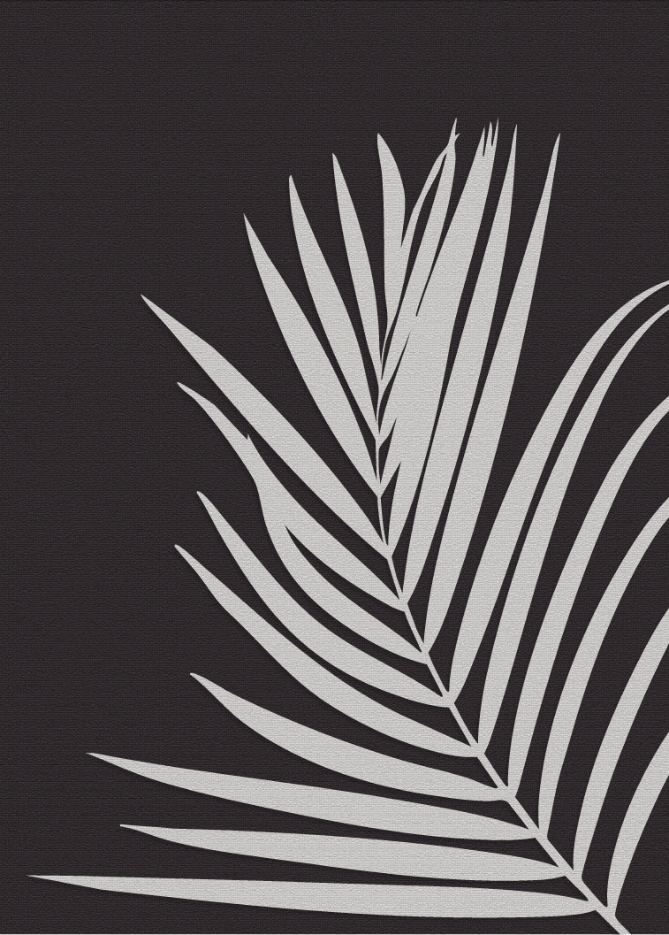 yisual - Poster - Tropical Simplicity Charcoal