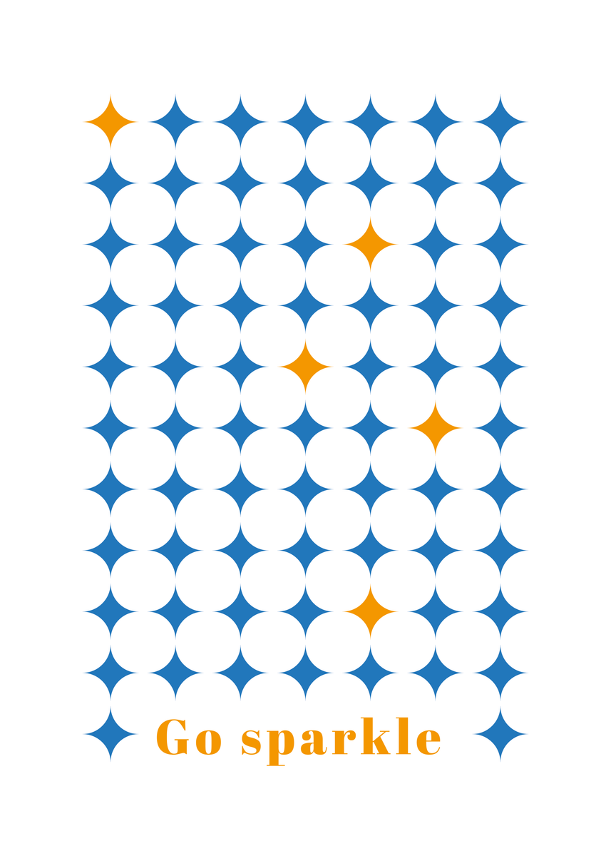 yisual - Poster - Spark & Shine Blue
