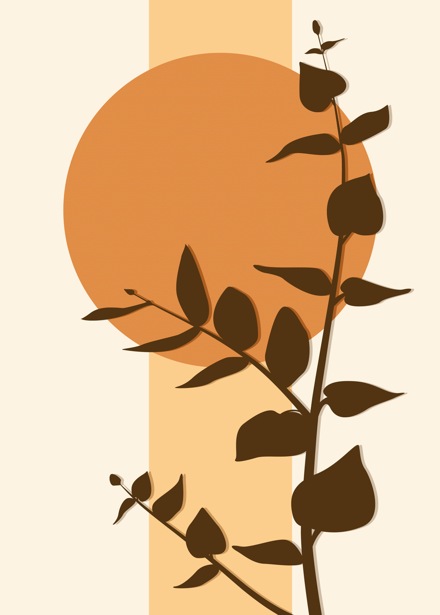Poster - Eucalyptus Rise Orange