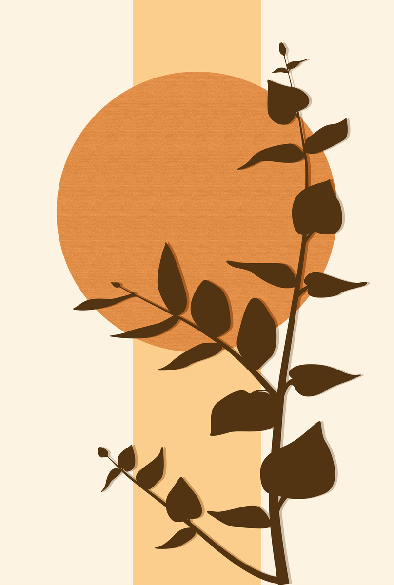 yisual - Poster - Eucalyptus Rise Orange