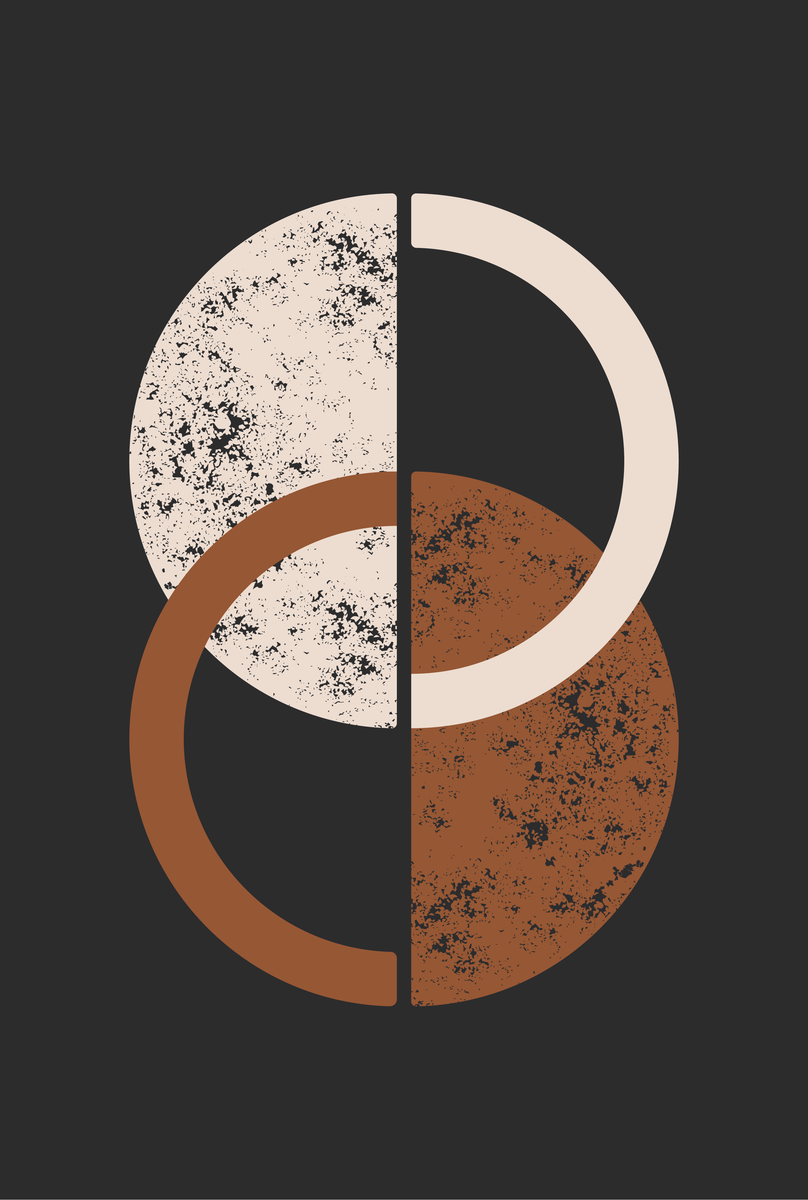yisual - Poster - Lunar Tides Brown