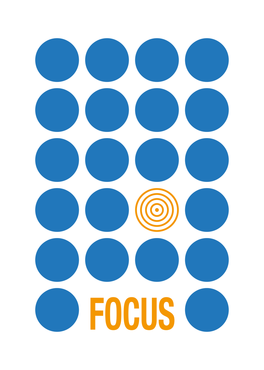 yisual - Poster - Pure Focus Blue