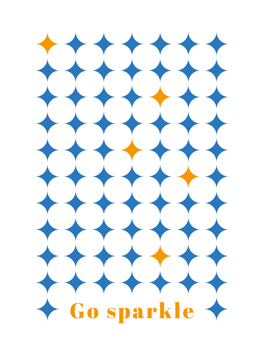 yisual - Poster - Spark & Shine Blue