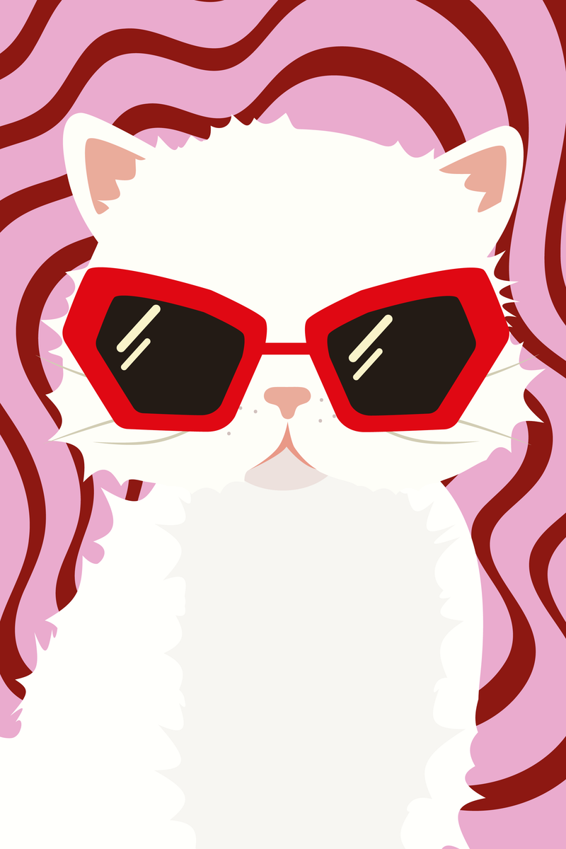 yisual - Aluminium - Stay Pawsitive Red