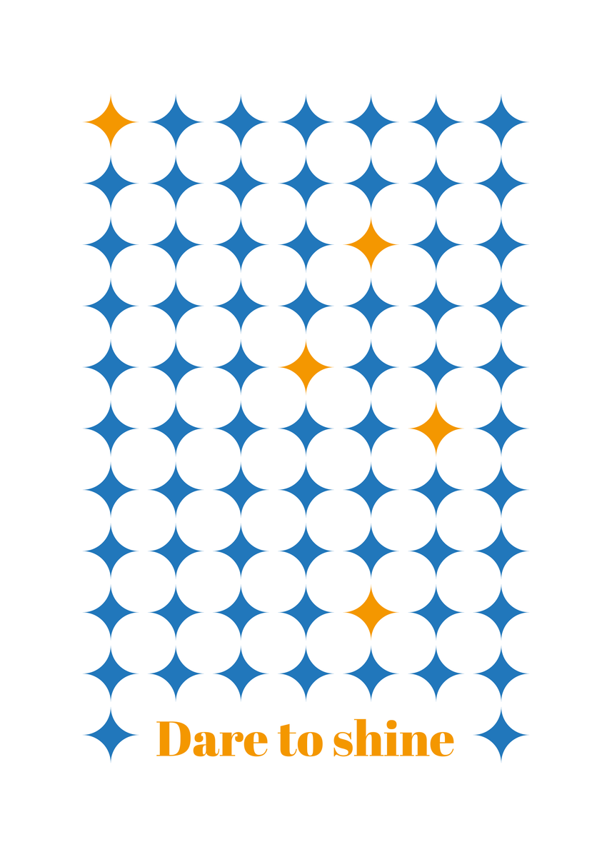 yisual - Poster - Pop of Joy Blue