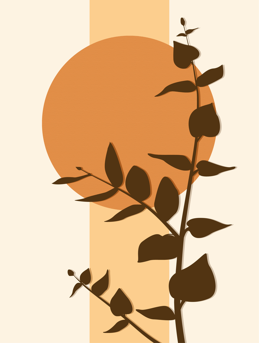 Poster - Eucalyptus Rise Orange
