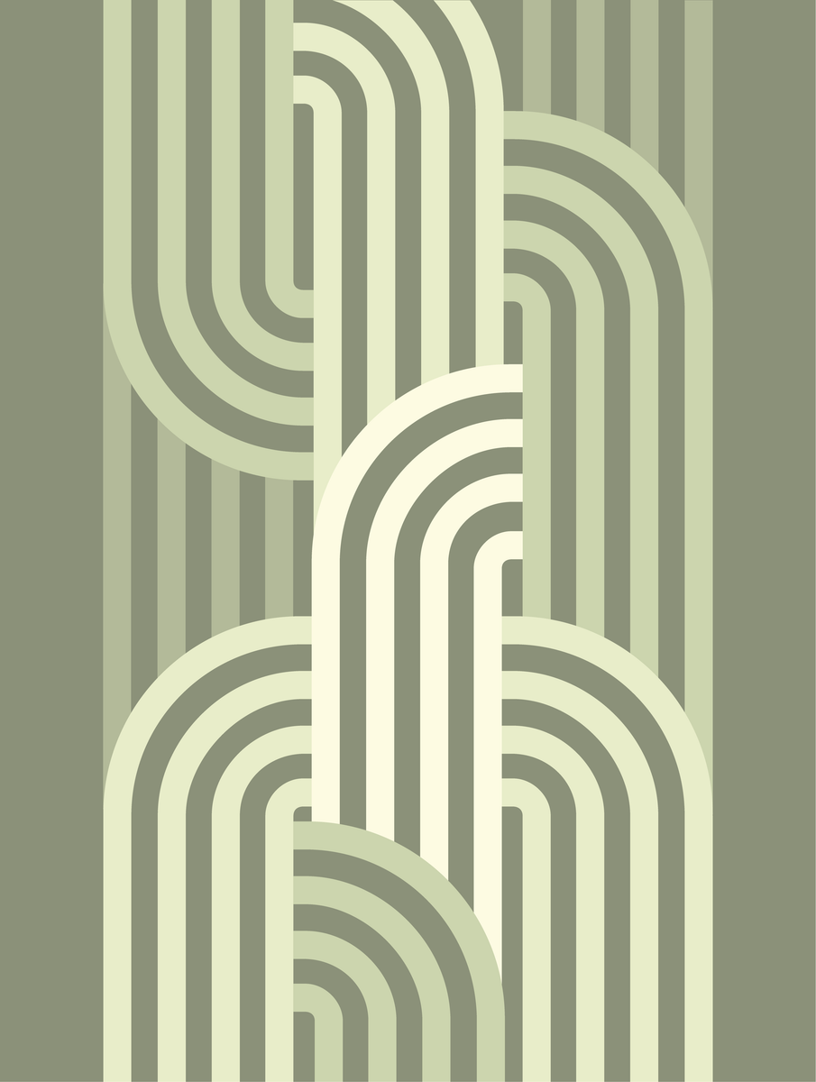 yisual - Aluminium - Layered Flow Green