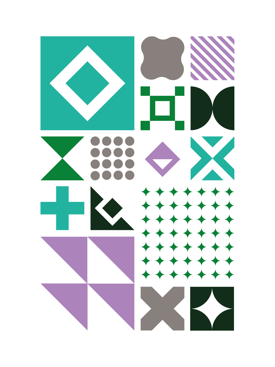 yisual - Aluminium - Pattern Pop Green
