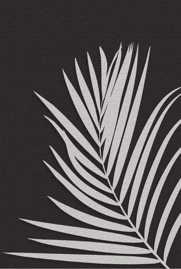 yisual - Poster - Tropical Simplicity Charcoal