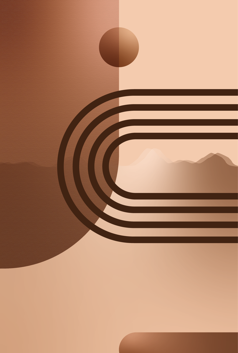 yisual - Poster - Soft Horizon Brown