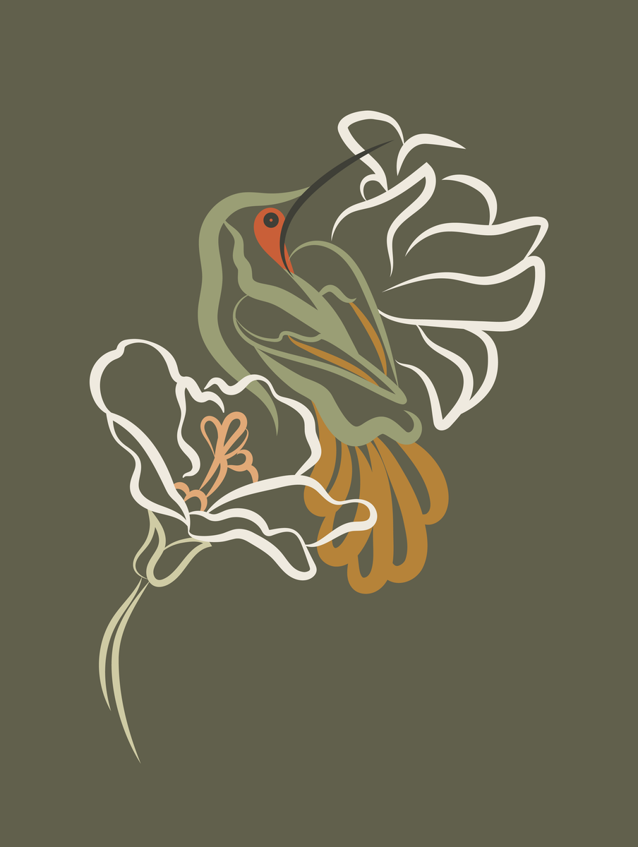 yisual - Aluminium - Featherline Bloom Green