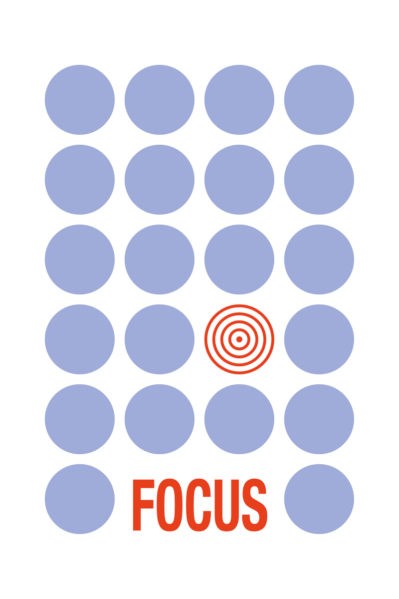 yisual - Poster - Pure Focus Red