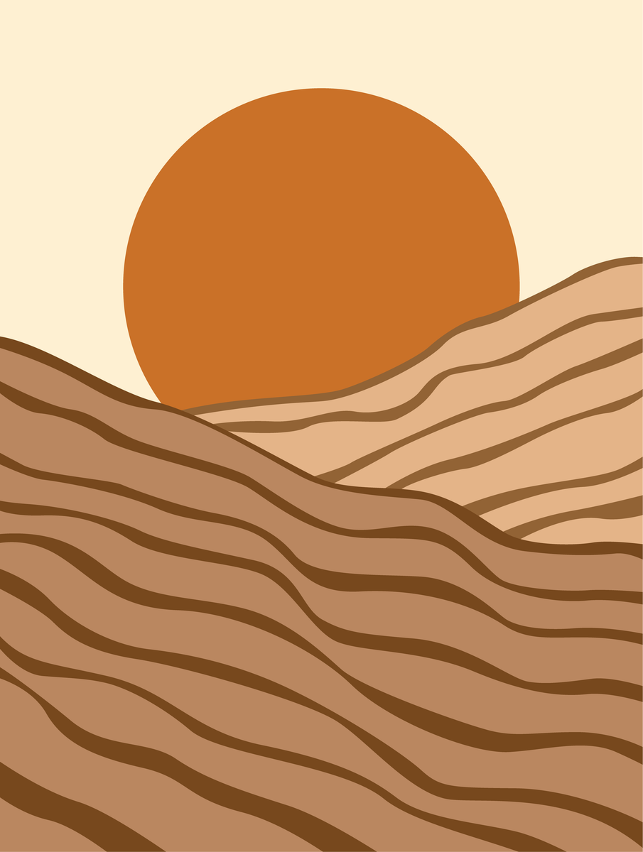 Poster - Sunset Hills Brown