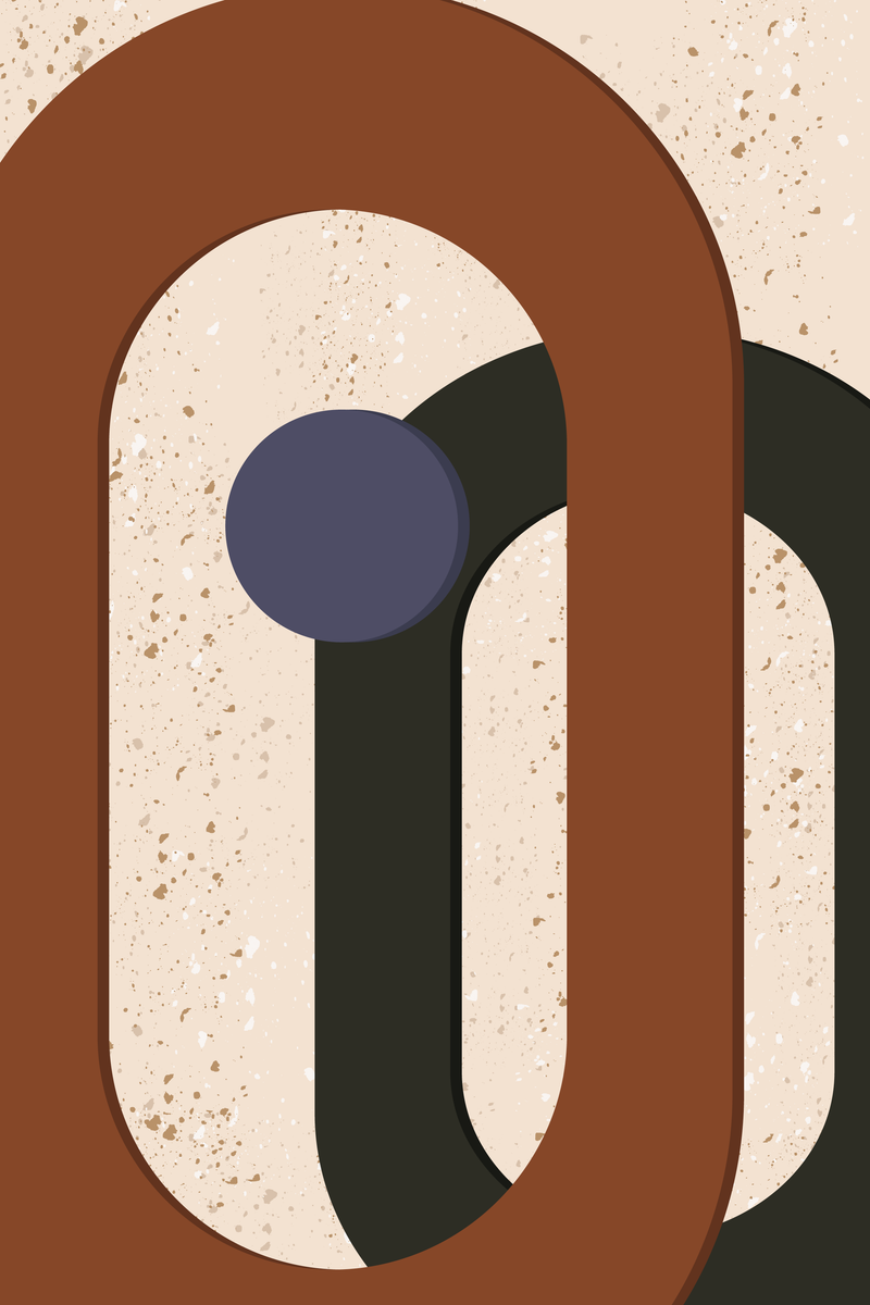 yisual - Aluminium - Floating Ovals Beige