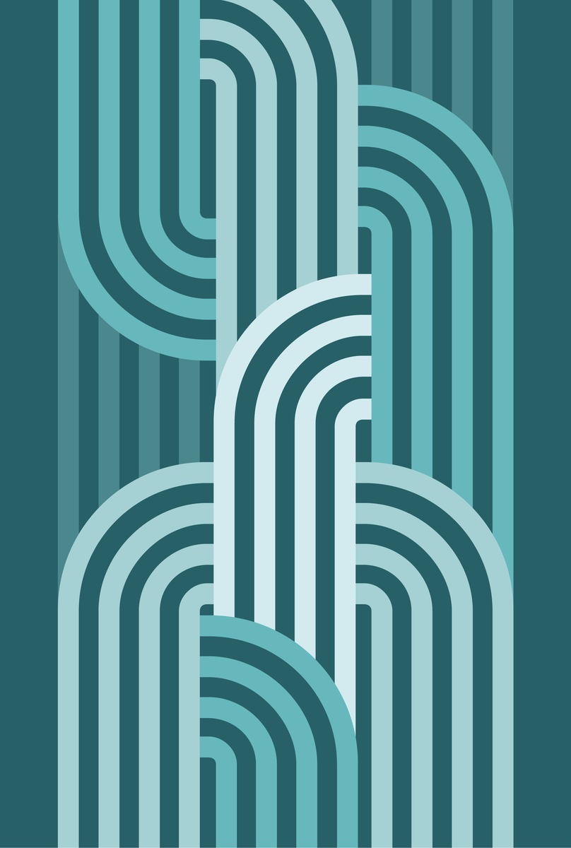 yisual - Aluminium - Layered Flow Blue