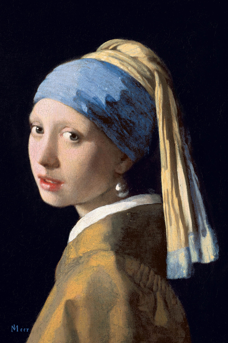 yisual - Poster - Meisje met de Parel Yellow