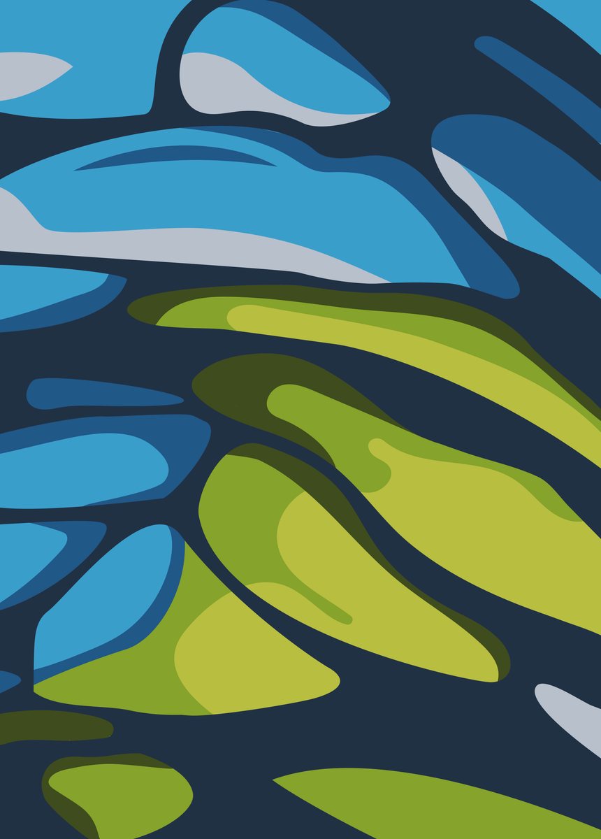 yisual - Poster - Natural Abstraction Green