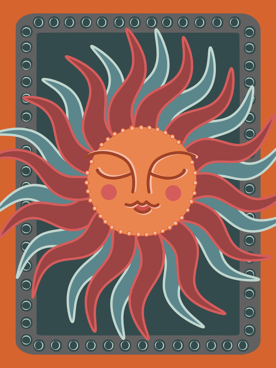 yisual - Poster - Solar Soul Blue
