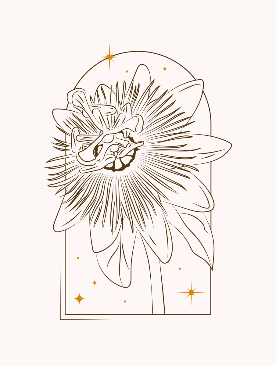 yisual - Poster - Mystic Bloom Passionflower