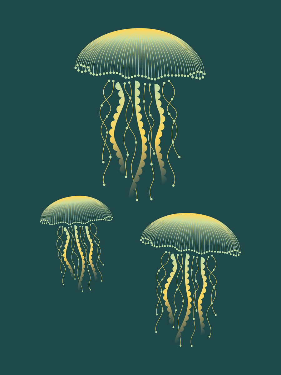 Poster - Drifting Light Gold