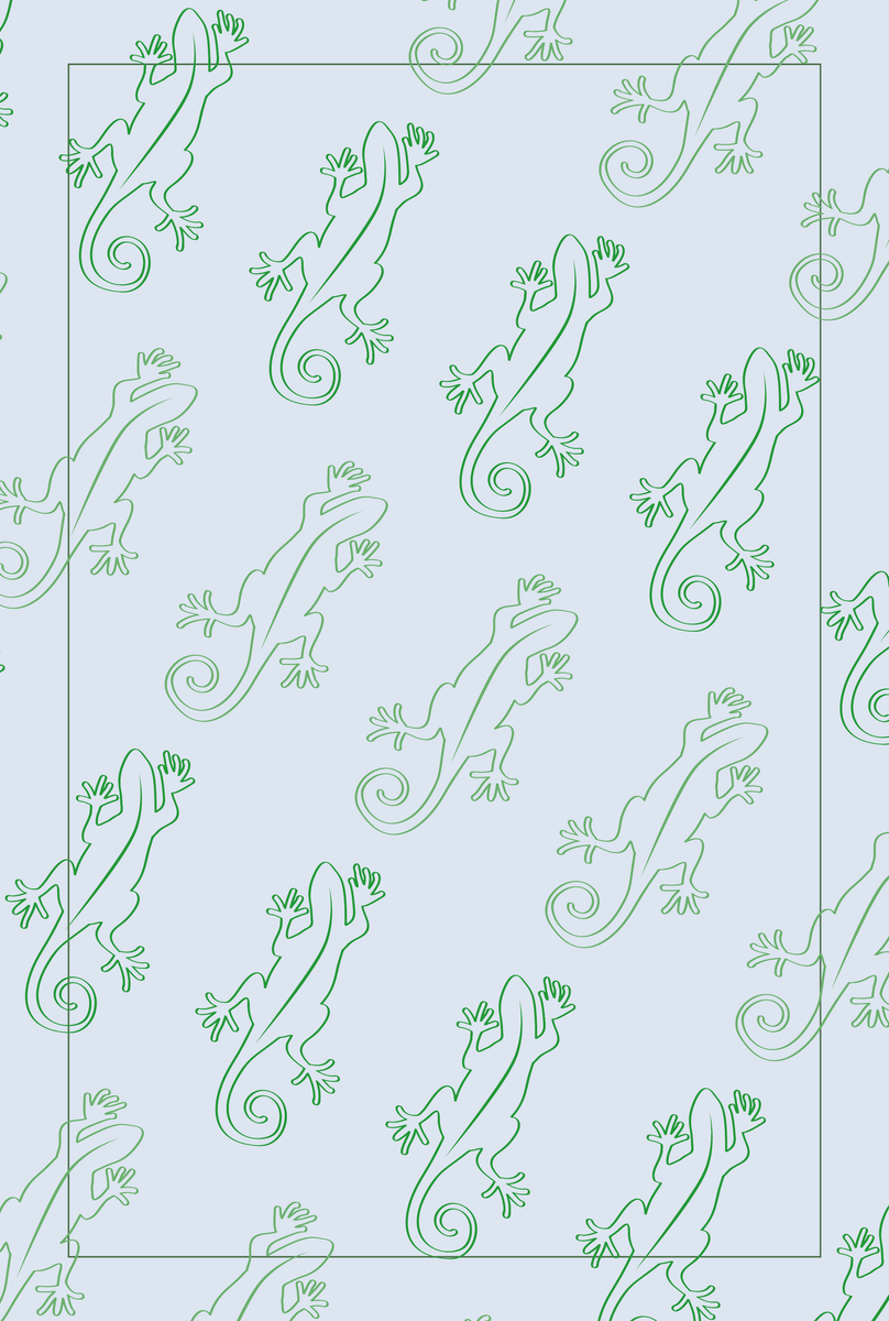 yisual - Poster - Lizard Loop Blue