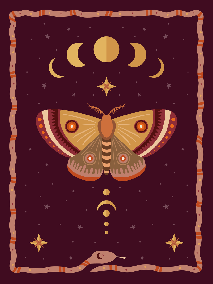 yisual - Poster - Lunar Butterfly Purple
