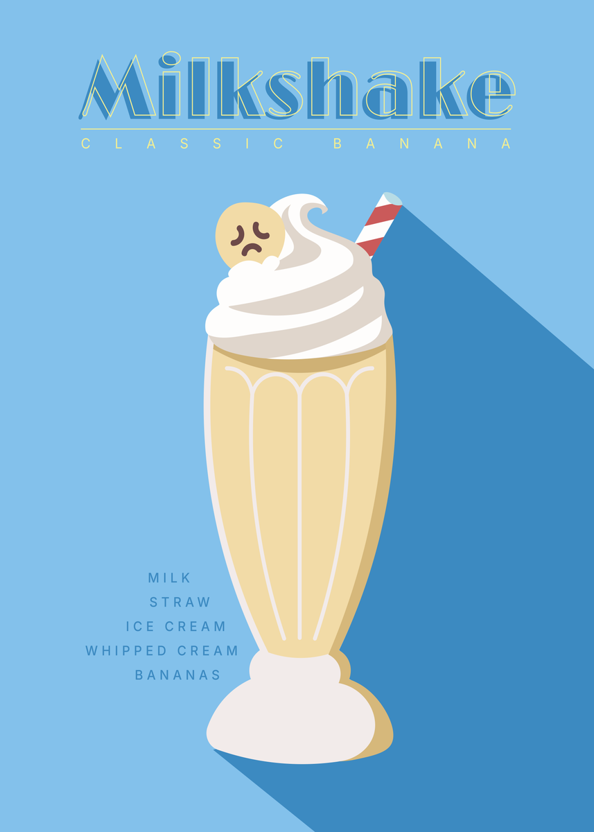 Poster - Sweet Sip Blue
