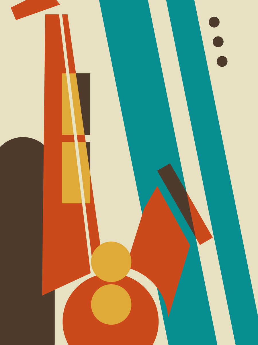 yisual - Poster - Funky Jazz Beige