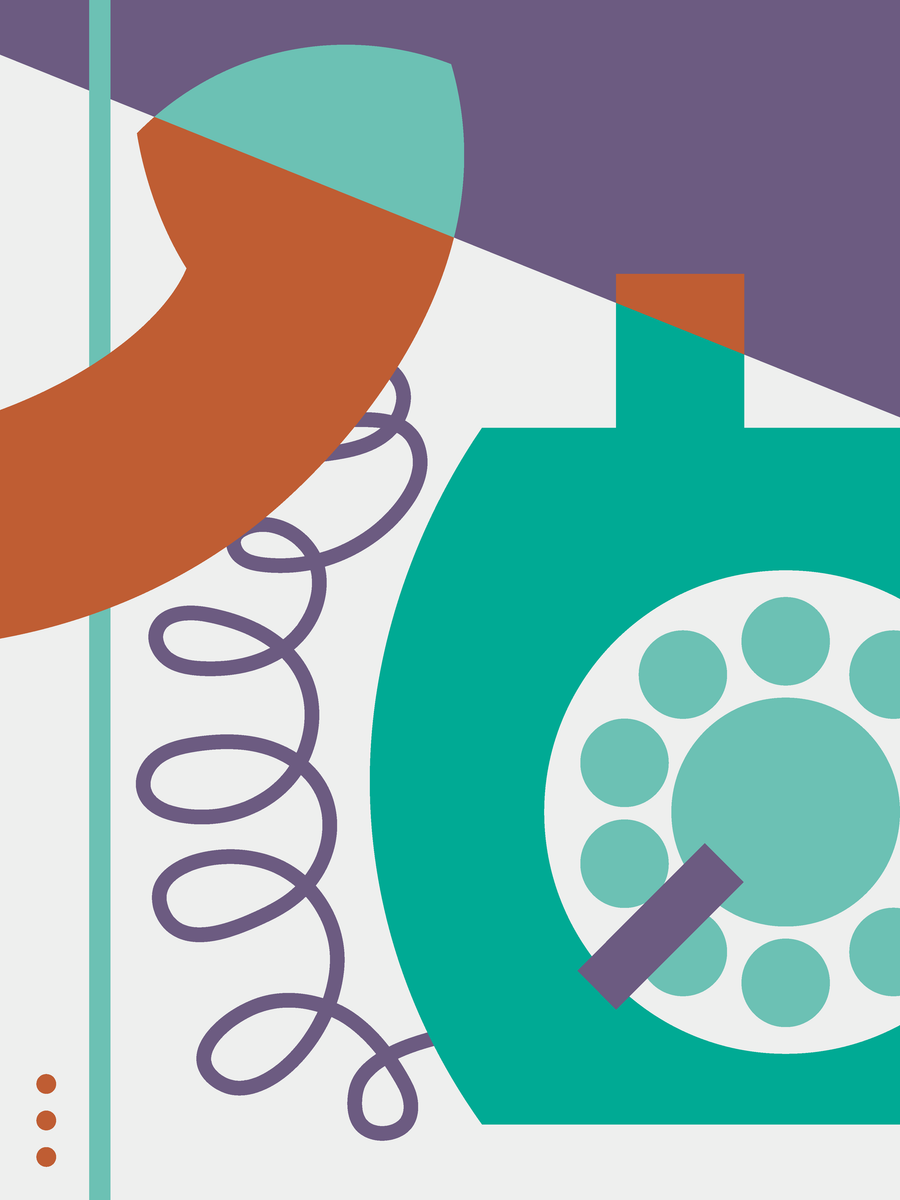Poster - Ring Ring Turquoise