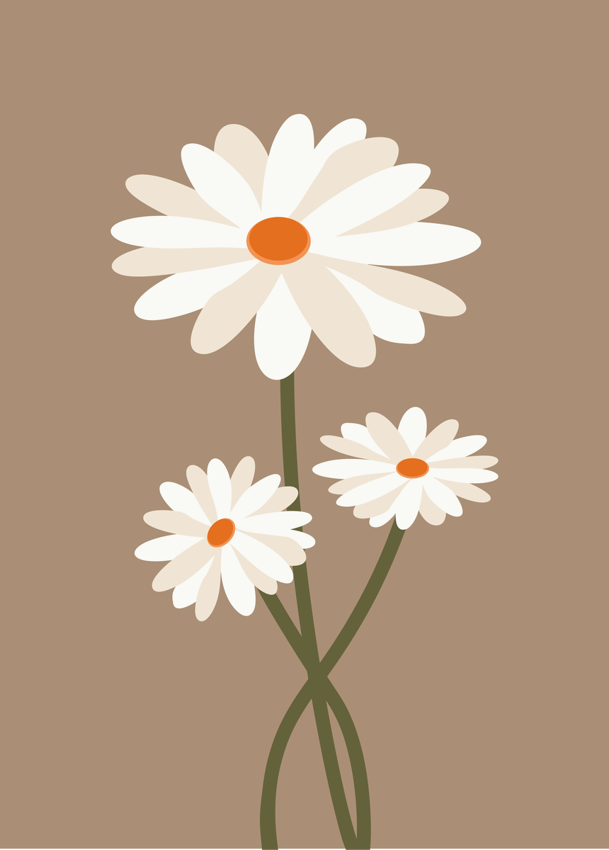 yisual - Aluminium - Wild Flowers White