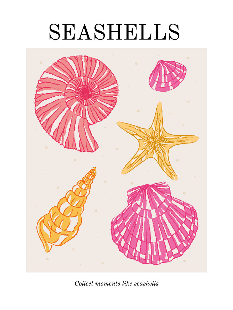 yisual - Poster - Coastal Charms Yellow