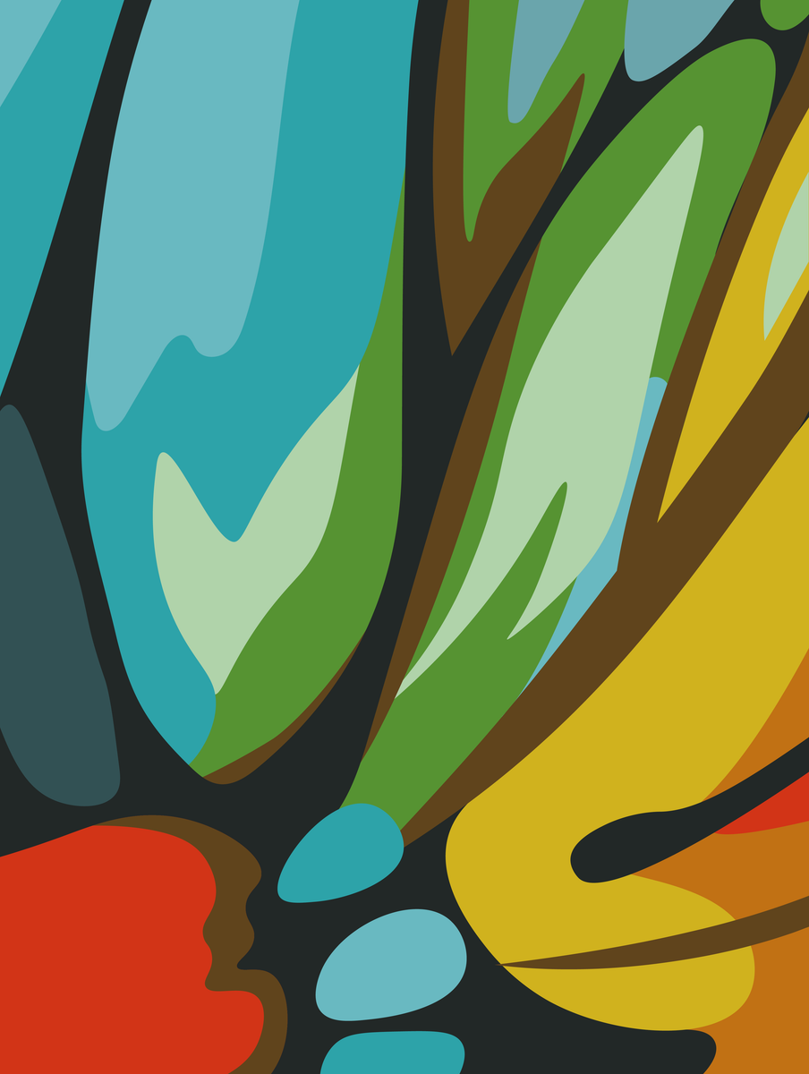 yisual - Poster - Natural Abstraction Blue