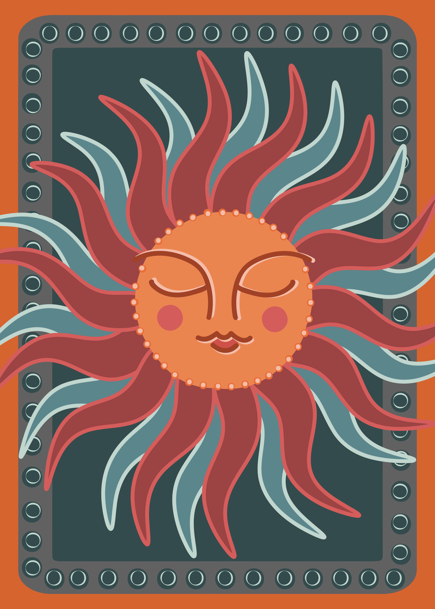 yisual - Poster - Solar Soul Blue