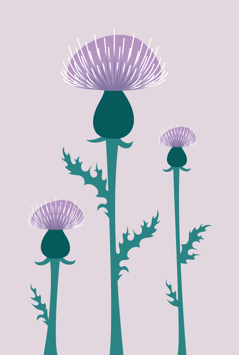 yisual - Aluminium - Wild Flowers Purple