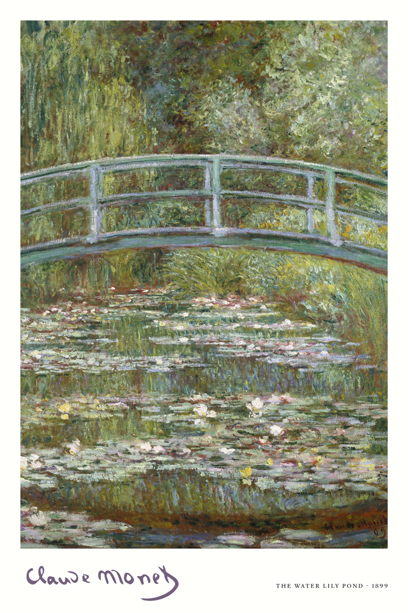 yisual - Poster - The Waterlily Pond White