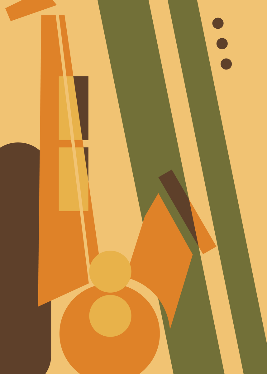 Poster - Funky Jazz Green